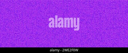Bright purple microfiber seamless pattern with loops. Top view of a fluffy towel or rag for wiping dust. Vector illustration with detailed texture Stock Vector