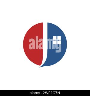 letter J house vector design element for real estate logo or realty. Letter j house logo design template inspiration, vector illustration. Stock Vector