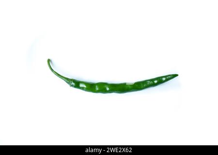 The hot green Kashmiri chilly Stock Photo - Alamy