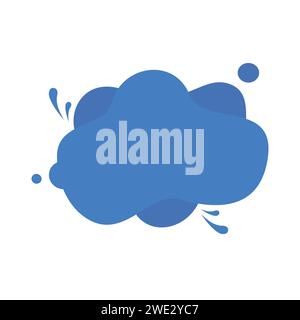 Flat geometric liquid color banners. Bright template banners vector illustration Stock Vector