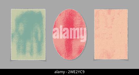 Vintage Old Textured Paper, a4 Format. Grunge colorful background. Vector illustration Stock Vector