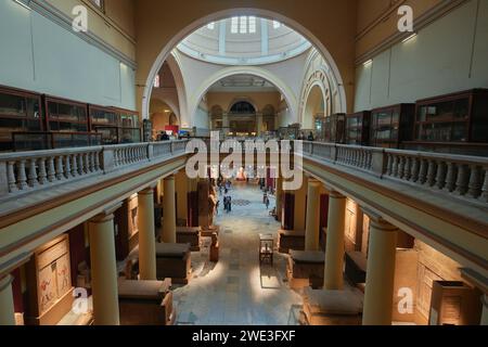 Cairo, Egypt - January 2, 2024: Interior of Egyptian Museum Stock Photo