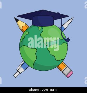 Education Day Vector School Student illustration Education Icon Stock Vector