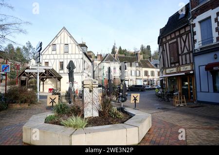 Chateau Renard, France. 18th Jan, 2024. © PHOTOPQR/LE PARISIEN/Jean-Baptiste Quentin ; Chateau-Renard ; 18/01/2024 ; Sur les traces d'Alain Delon, dans le village où il habite une très grande résidence historique depuis les années 60, aux abords de la petite ville de Douchy-Montcorbon, dans le Loiret. Illustration dans la ville de Chateau-Renard © LP/Jean-Baptiste Quentin Douchy - France Formerly called Château de Douchy, the Brûlerie estate has belonged to Alain Delon for over fifty years now. Jan 2024 *** Local Caption *** Alain Delon Credit: MAXPPP/Alamy Live News Stock Photo