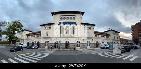 Vitoria train station in the Basque Country Stock Photo