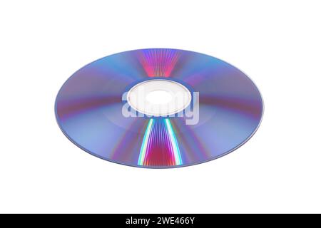 CD disk isolated on white background. Stock Photo