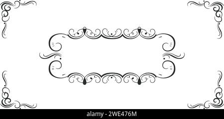 ornamental frame designed for tex Stock Vector