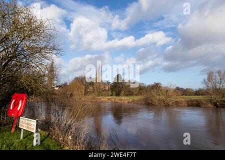 Remains of Wilton Castle, Ross on Wye, Herefordshire Stock Photo