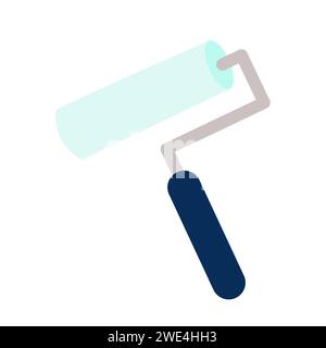 Cartoon Paint Roller Icon Stock Vector