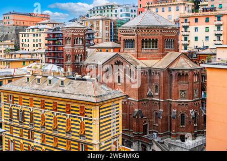 San Tommaso Apostolo e San Leone Magno Parrocchia in Genoa, italy. Stock Photo