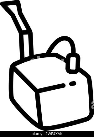 Nebulizer line icon. Medical equipment for inhalation in the diseases ...