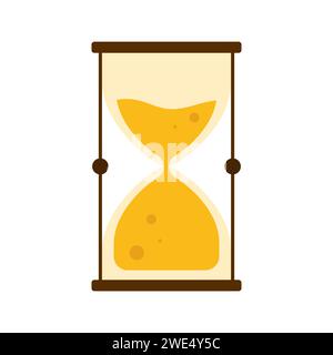Witcher magic hourglass. Wizard crafts, ritual witchcraft, magic astrology time cartoon vector illustration Stock Vector