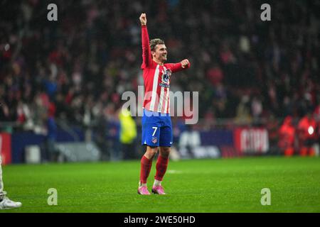 Madrid, Spain. 18th Jan, 2024. during the Copa del Rey match, Round of 16 between Atletico de Madrid and Real Madrid played at Civitas Metropolitano Stadium on January 18, 2024 in Madrid, Spain. (Photo by Bagu Blanco/PRESSINPHOTO) Credit: PRESSINPHOTO SPORTS AGENCY/Alamy Live News Stock Photo