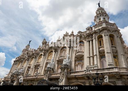 HAVANA, CUBA - AUGUST 27, 2023: Grand Theater of Havana (Gran Teatro de La Habana Alicia Alonso) in Cuba Stock Photo