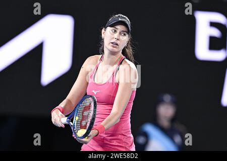 Oceane Dodin of France during the Australian Open 2024, Grand Slam