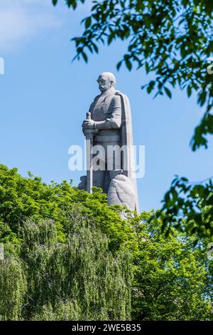 Bismarck monument in the Old Elbpark, Hamburg-Mitte, Hamburg, Germany Stock Photo