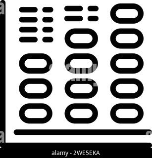 Data loss pc graph icon outline vector. Accident fail. Computing business Stock Vector