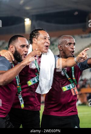 CAPE VERDE VS EGYPT, AFRICAN CUP OF NATIONS, GROUP, ROUND 3. ABIDJAN, IVORY COAST. 22/01/2024 Stock Photo