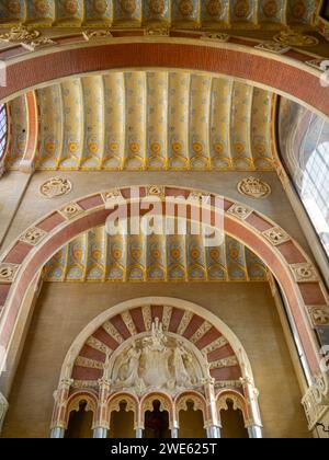 Detail of the chapel of the Sant Pau Hospital, Barcelona Stock Photo