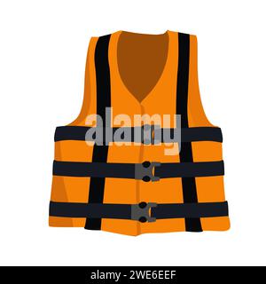 Life vest for boat and water adventures Stock Vector