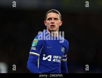 Stamford Bridge, Chelsea, London, UK. 23rd Jan, 2024. Carabao Cup Football, Semi Final, Second Leg, Chelsea versus Middlesbrough; Conor Gallagher of Chelsea Credit: Action Plus Sports/Alamy Live News Stock Photo