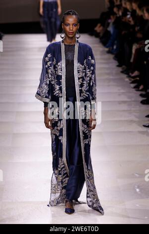 GIORGIO ARMANI PRIVE Haute Couture Spring/Summer 2024 Runway during Paris Haute Couture Fashion Week on January 2024 - Paris; France 23/01/2024 Stock Photo