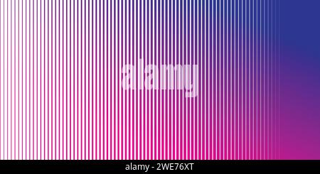 Vertical speed line halftone gradient line pattern background. Stock Vector