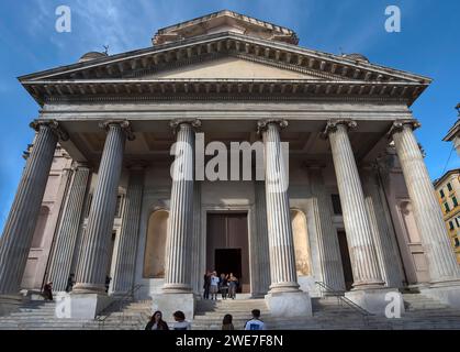 Basilica della Santissima Annunziata del Vastato, consecrated in 1520, Piazza della Nunziata, 4, Genoa, Italy Stock Photo