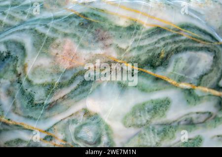 Mineral stone with various stone artifacts from the crystallization of volcanic rock create unique in the natural world Stock Photo