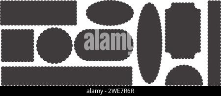 Square scalloped edge Cut Out Stock Images & Pictures - Alamy