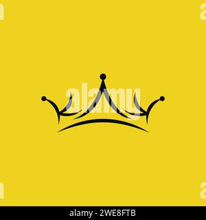 K Crown Logo Simple. Letter KK Icon Stock Vector