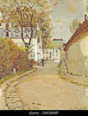 Alfred Sisley (1839-1899) - Rue de la Princesse à Louveciennes Stock Photo