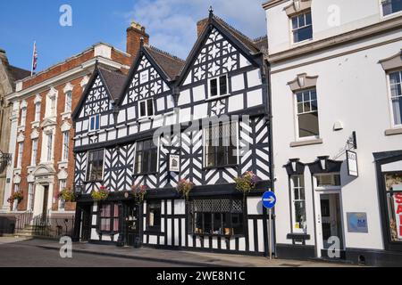 The 'Tudor of Lichfield', a 16th-century house in Lichfield, Staffordshire, UK Stock Photo