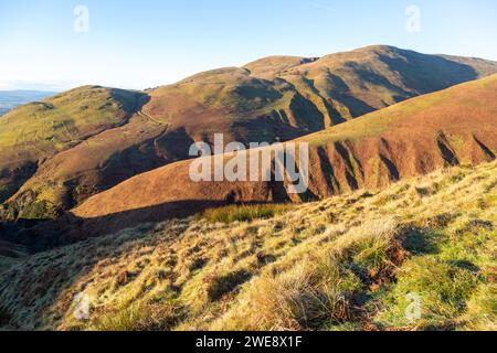 Looking towards Ben Ever Hill in the Ochil Hills near Tillicoultry Stock Photo