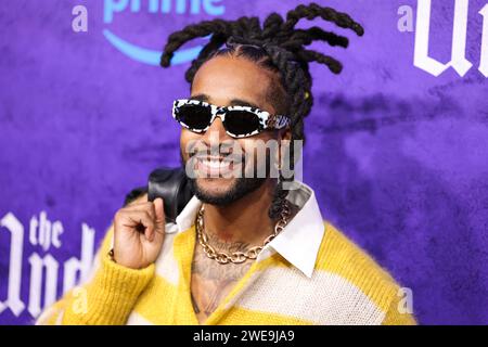 Culver City, United States. 23rd Jan, 2024. CULVER CITY, LOS ANGELES, CALIFORNIA, USA - JANUARY 23: Omarion arrives at the World Premiere Of Amazon Prime Video's 'The Underdoggs' held at The Culver Theater on January 23, 2024 in Culver City, Los Angeles, California, United States. (Photo by Xavier Collin/Image Press Agency) Credit: Image Press Agency/Alamy Live News Stock Photo