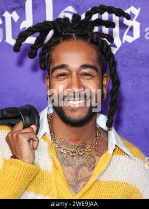 Culver City, United States. 23rd Jan, 2024. CULVER CITY, LOS ANGELES, CALIFORNIA, USA - JANUARY 23: Omarion arrives at the World Premiere Of Amazon Prime Video's 'The Underdoggs' held at The Culver Theater on January 23, 2024 in Culver City, Los Angeles, California, United States. (Photo by Xavier Collin/Image Press Agency) Credit: Image Press Agency/Alamy Live News Stock Photo