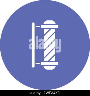 Barber Pole icon vector image. Suitable for mobile application web application and print media. Stock Vector