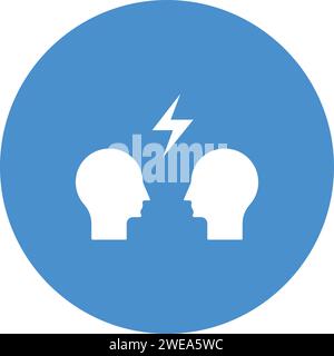 Altercation icon vector image. Suitable for mobile application web application and print media. Stock Vector
