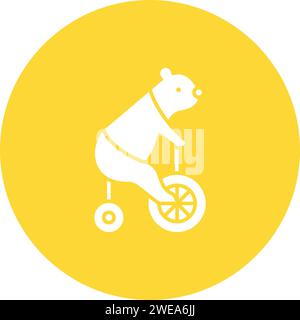 Bear Performing icon vector image. Suitable for mobile application web application and print media. Stock Vector