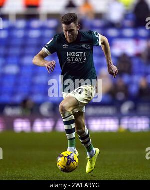 Derby County's Callum Elder during the Sky Bet League One match at the Select Car Leasing Stadium, Reading. Picture date: Tuesday January 23, 2024. Stock Photo