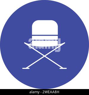 Camping Chair icon vector image. Stock Vector