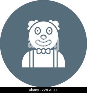 Clown icon vector image. Suitable for mobile application web application and print media. Stock Vector