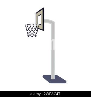 Basketball Net Hoop And Stand Vector Illustration Stock Vector