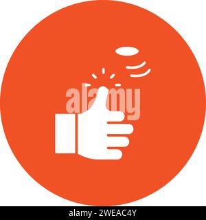 Coin Toss icon vector image. Suitable for mobile application web application and print media. Stock Vector
