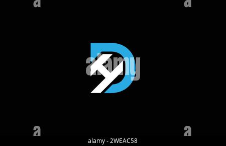 d h dh hd initial logo design vector template Stock Vector