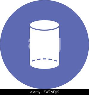 Cylinder icon vector image. Suitable for mobile application web application and print media. Stock Vector