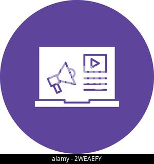 Digital Marketing icon vector image. Suitable for mobile application web application and print media. Stock Vector