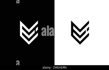 EI Letter Logo Design Vector Template. Alphabet Initial Letter EI Logo Design. Stock Vector