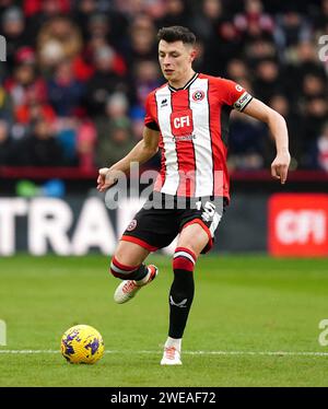 Sheffield United's Anel Ahmedhodzic during the Premier League match at Bramall Lane, Sheffield. Picture date: Sunday January 21, 2024. Stock Photo