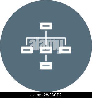 Draw Hierarchy icon vector image. Suitable for mobile application web application and print media. Stock Vector